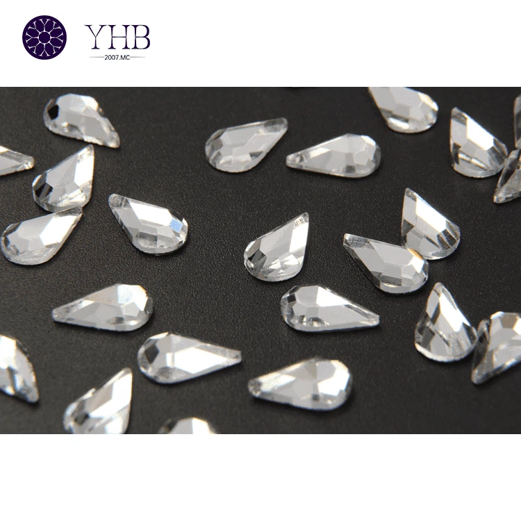 Flatback Nail Art Drop 4300 Fancy Shapes Crystal Ab Stones